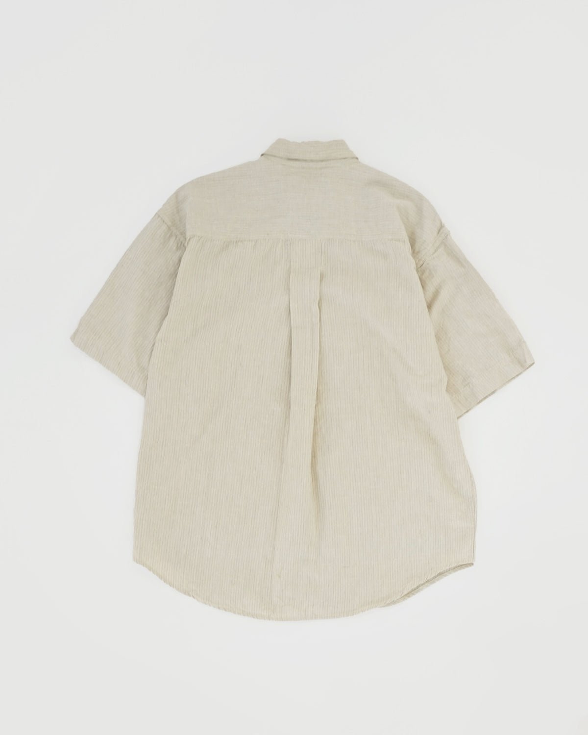 Pinstripe Washed Cotton S/S Shirt