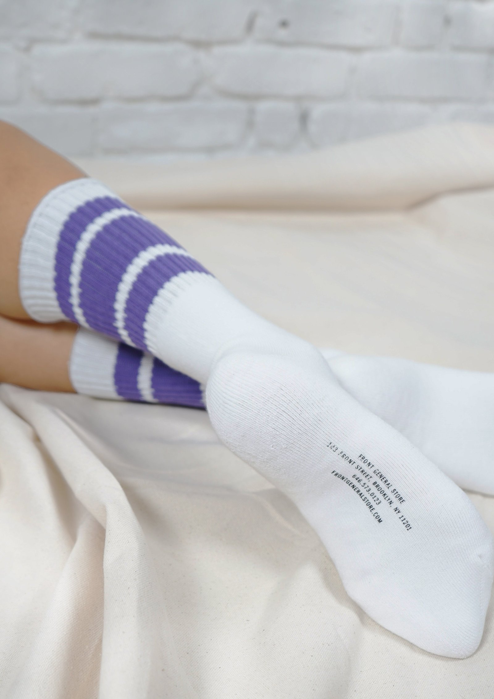FGS Originals - Striped Skater Socks / Purple