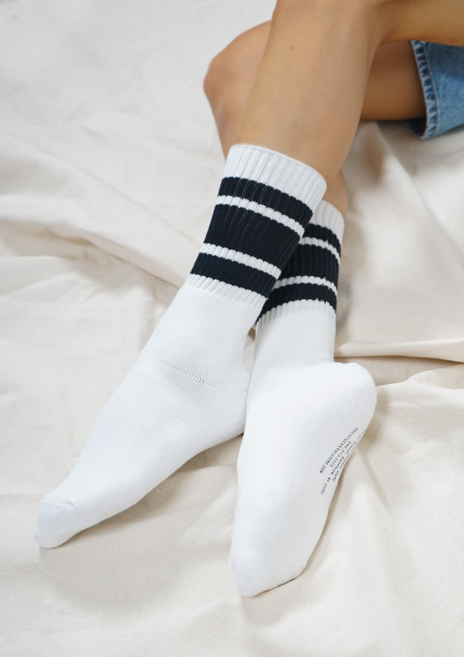 FGS Originals - Striped Skater Socks / Black