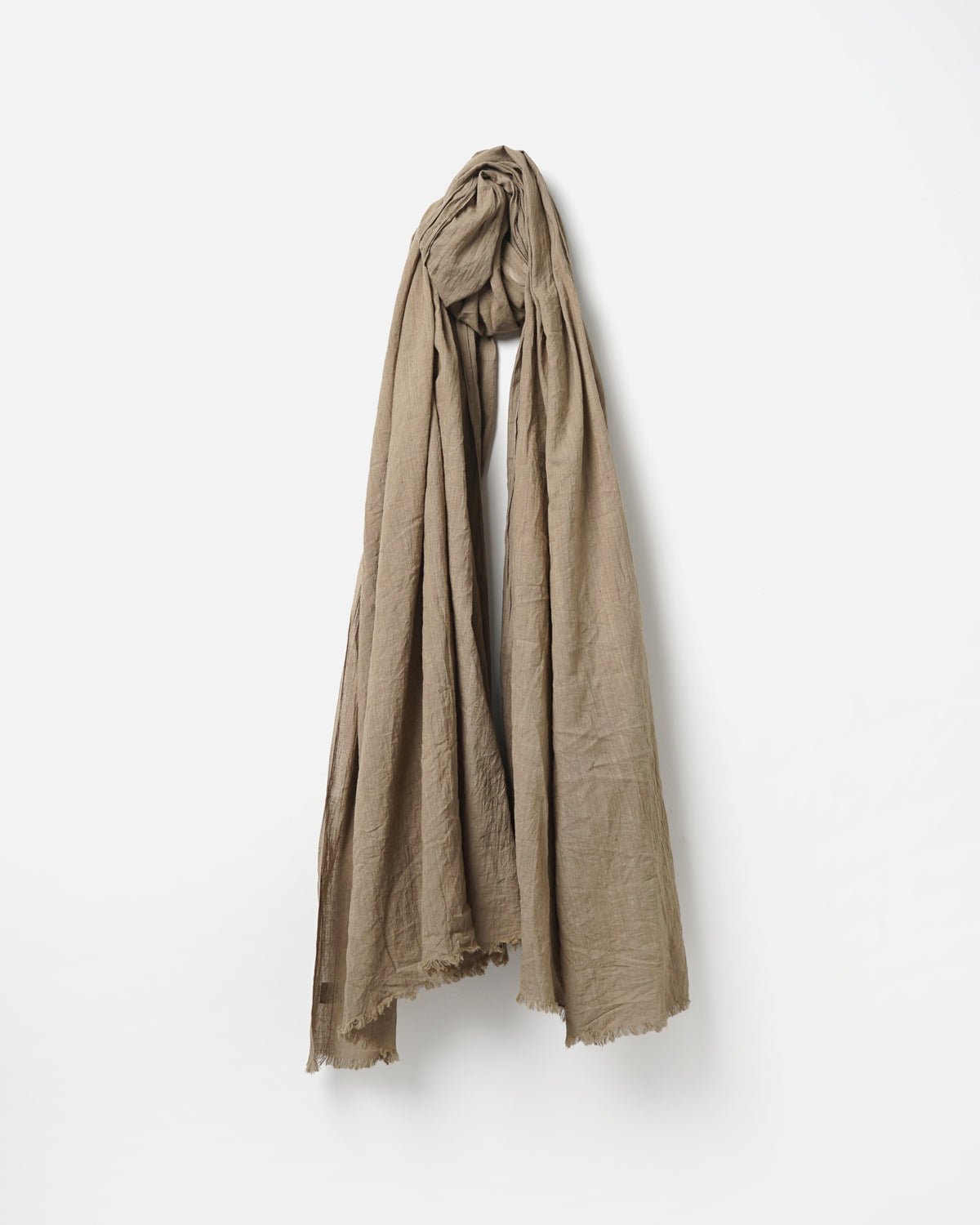 FGS Originals - Handwoven Cotton Scarf / Light Brown