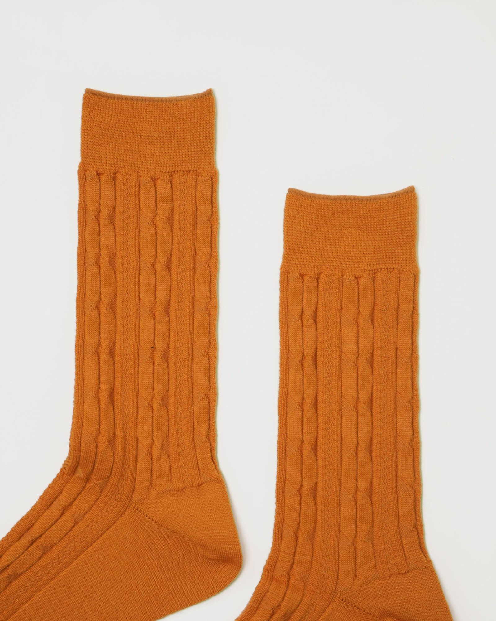 FGS Originals - Wool Cable Socks / Orange