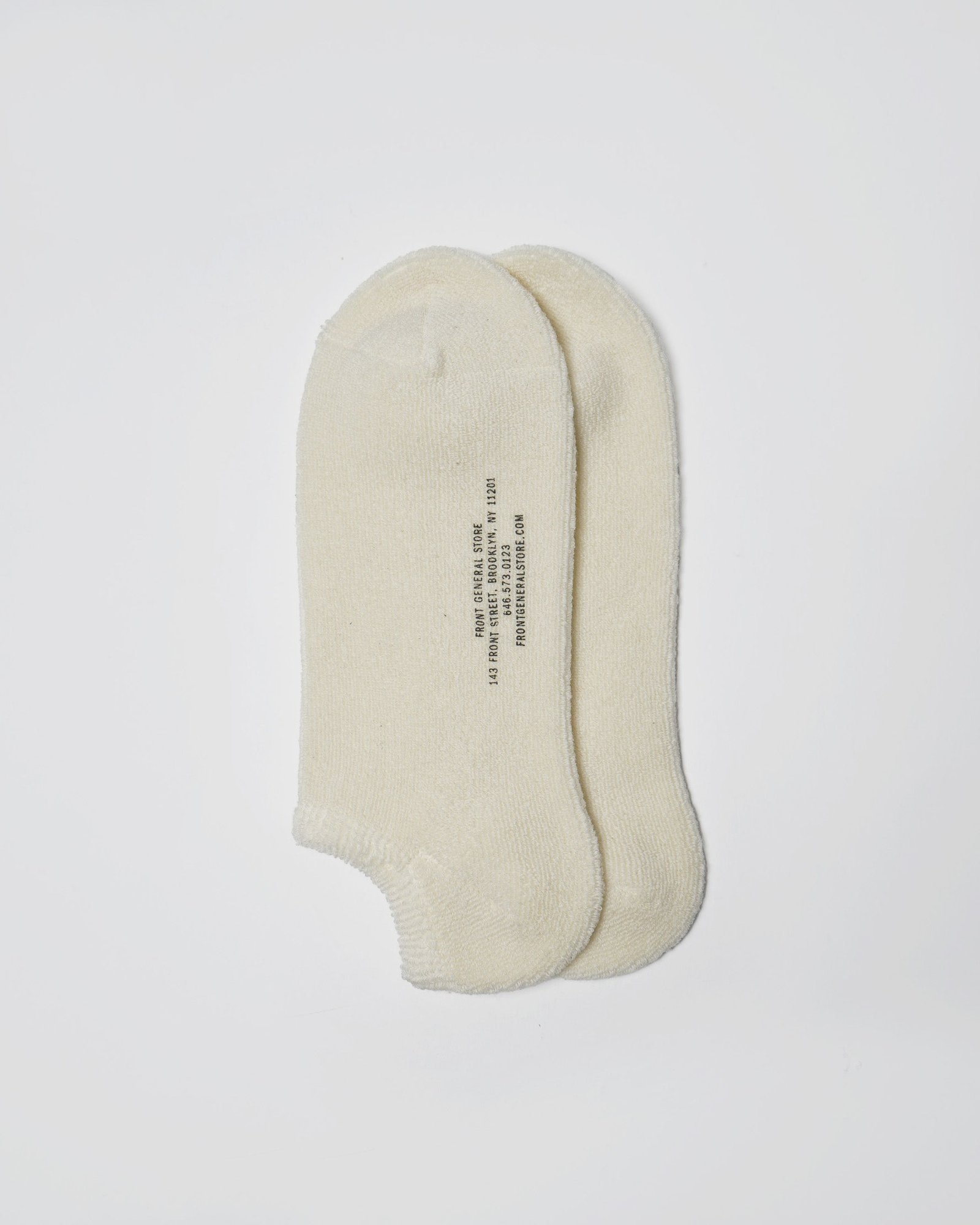 Face Pile Ankle Socks / Oatmeal