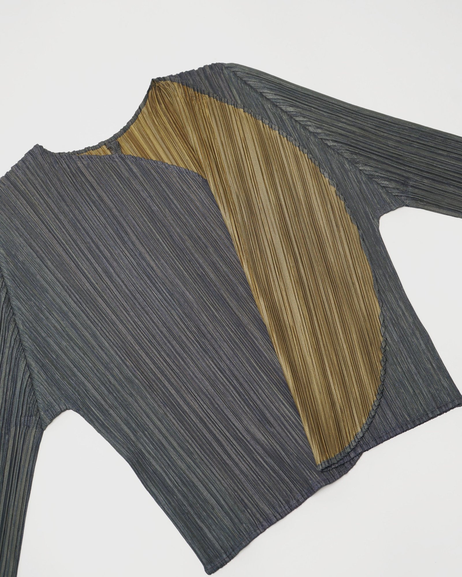 Pleats Please Gray Cardigan