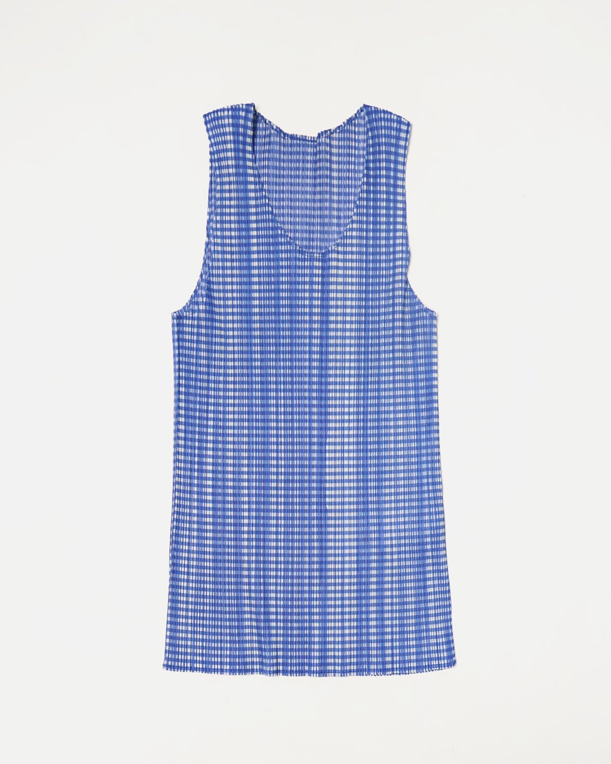 Pleats Please Plaid Tank Top