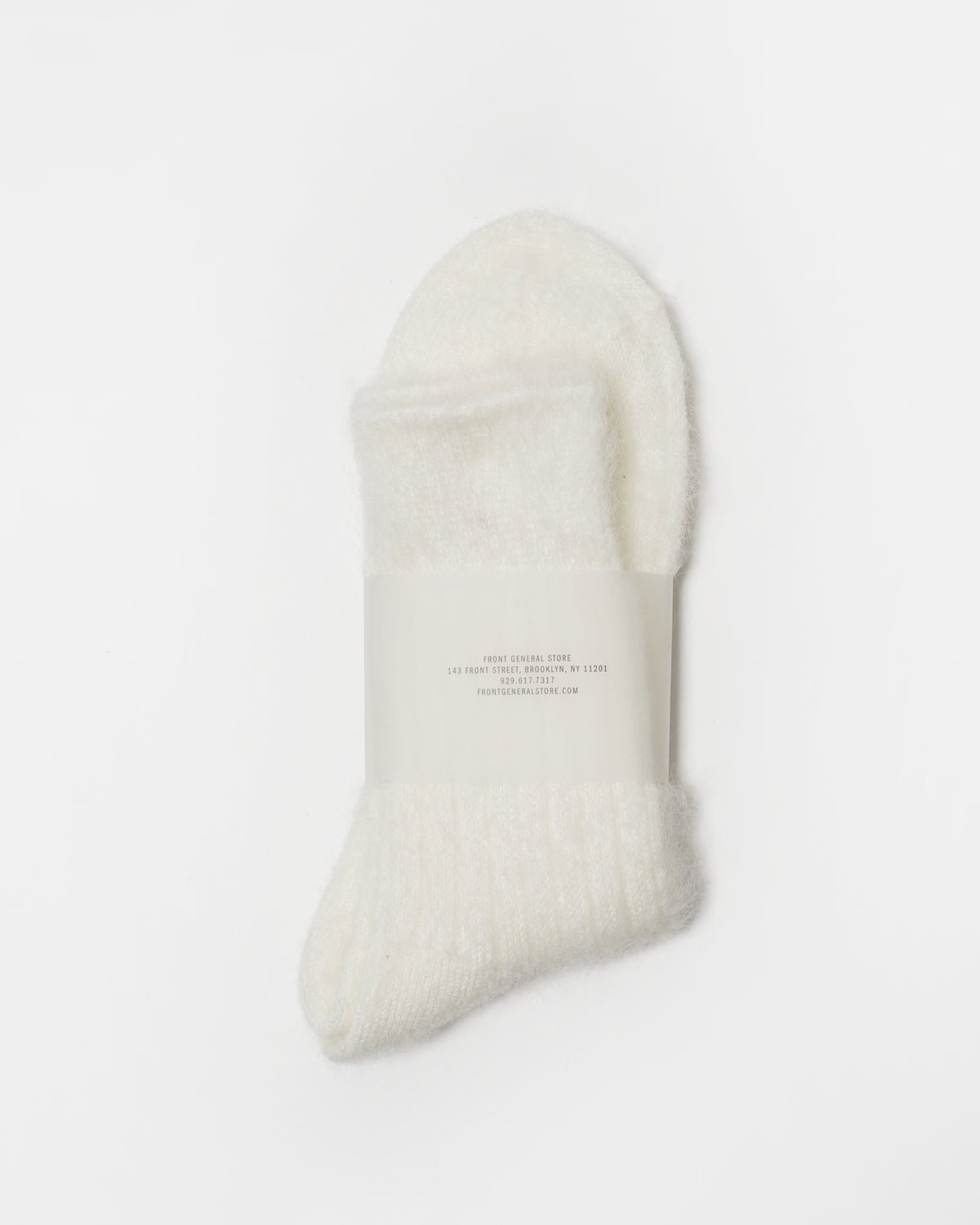 Mohair Socks / White