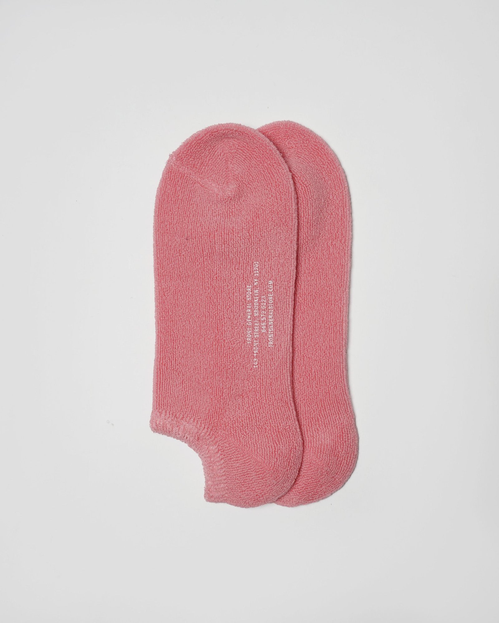 Face Pile Ankle Socks / Pink