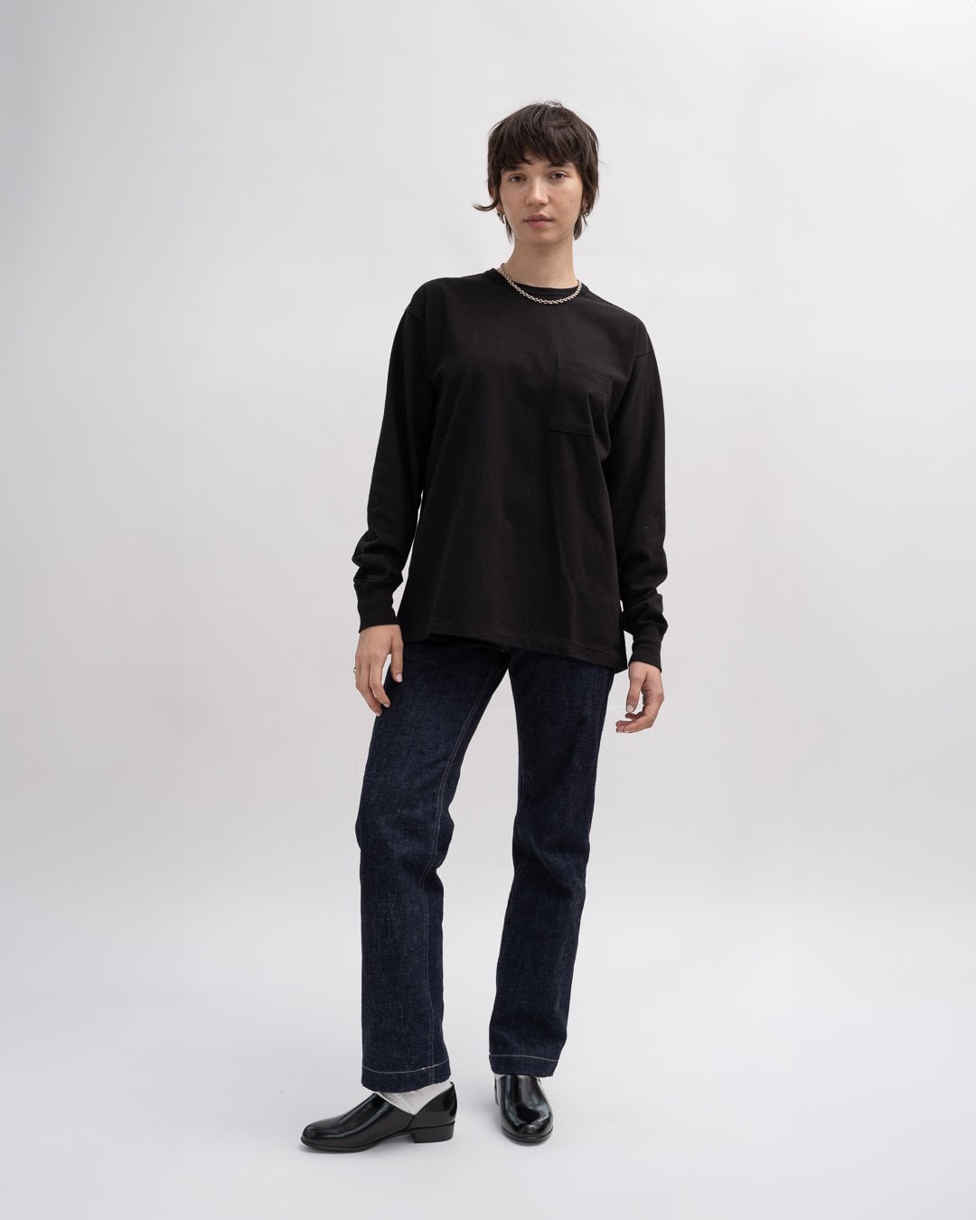 FGS Originals - Heavy-weight Pocket Long Sleeve T-shirt / Black