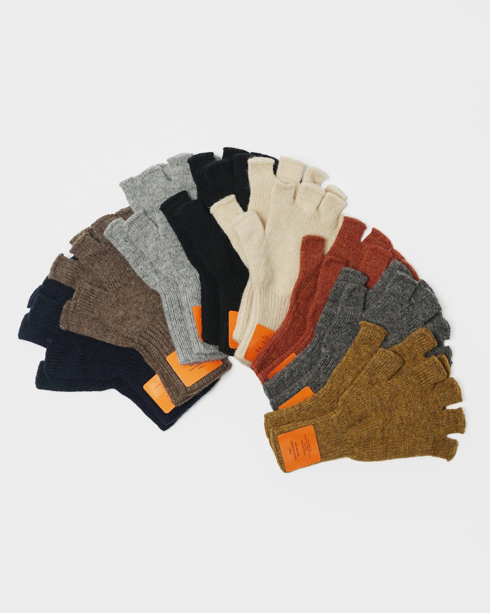 Shetland Wool Fingerless Gloves