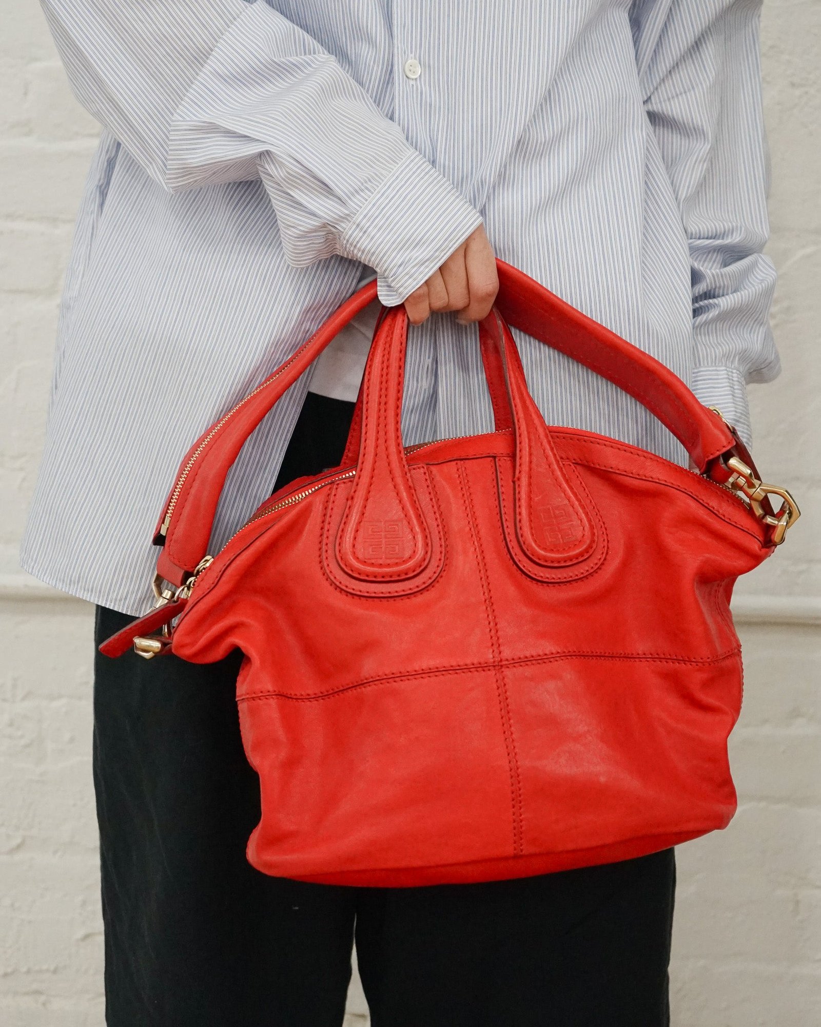 Red Leather 2way Bag