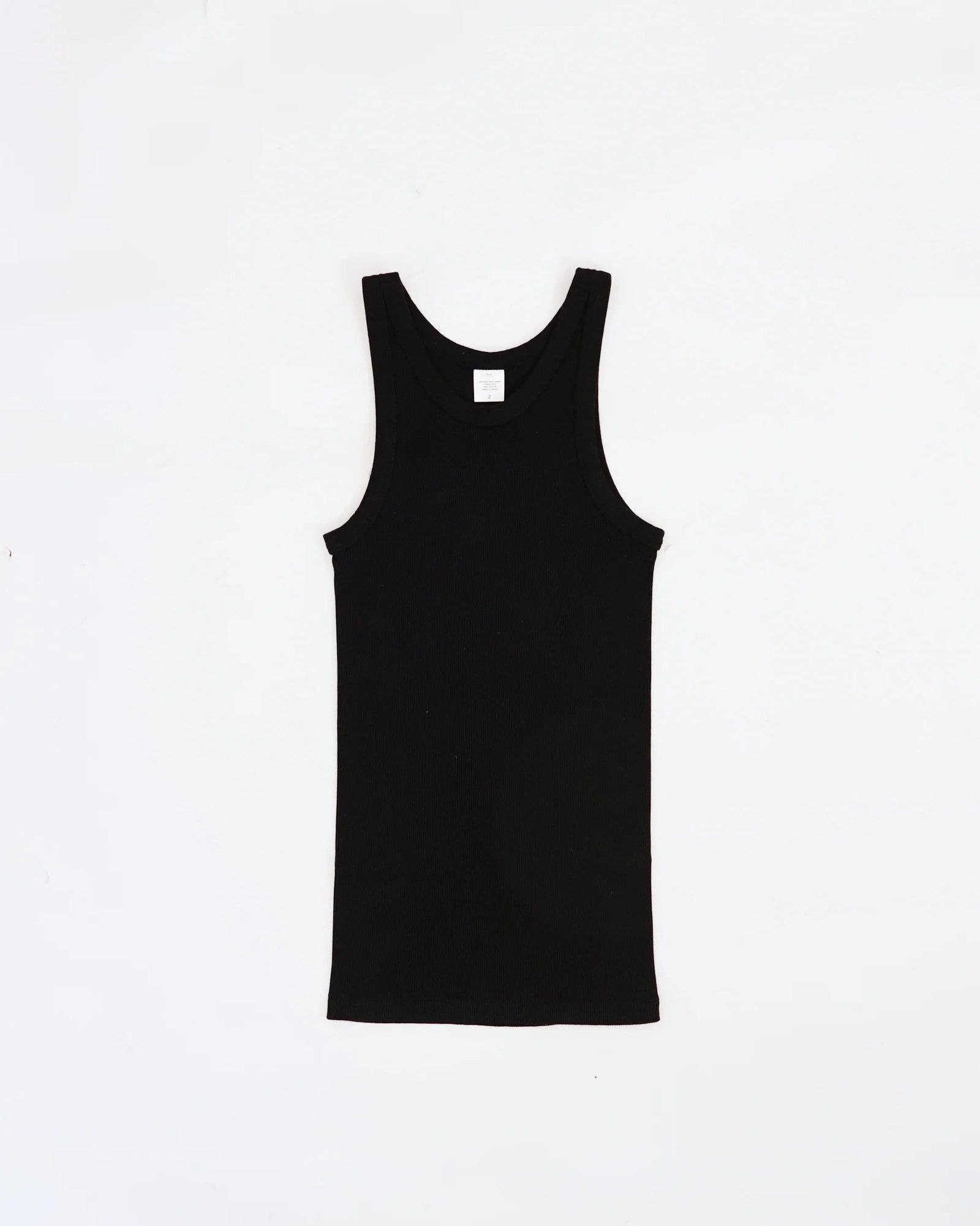 Rib Tank Top Black Original BasicsBridgeMart Solutions