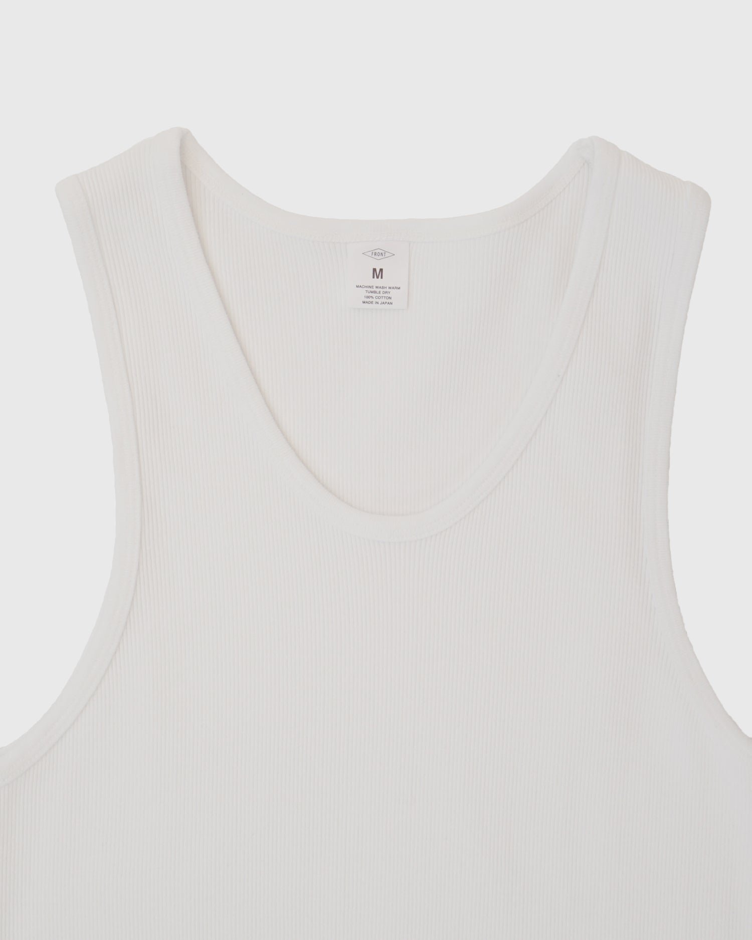 Rib Tank Top / White