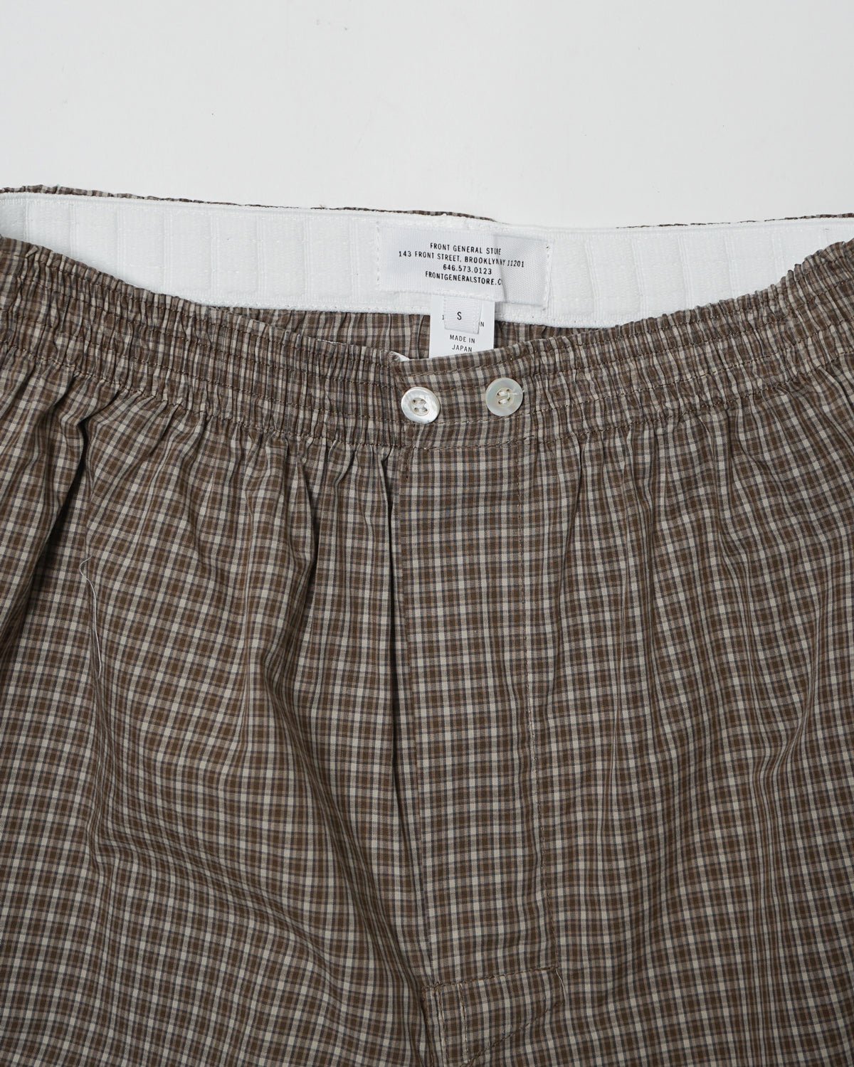 FGS Originals - Boxer Shorts / Brown Plaid
